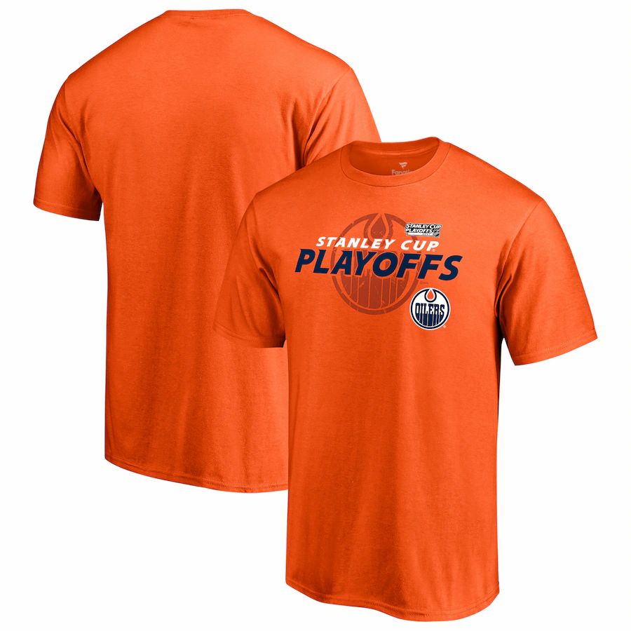 Edmonton Oilers 2021 Stanley Cup Playoffs Bound Turnover T-Shirt ...