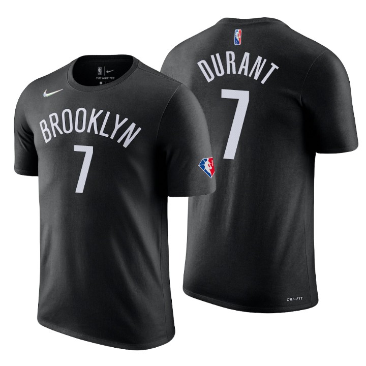 Brooklyn Nets #7 Kevin Durant Black Men’s Nike 2021-22 NBA 75th ...