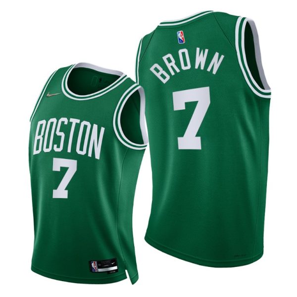 Nike Celtics #7 Jaylen Brown Youth 2021-22 75th Diamond Anniversary NBA ...