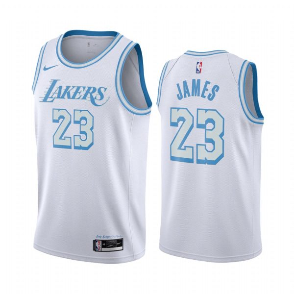 Nike Lakers #23 LeBron James White Youth NBA Swingman 2020-21 City ...