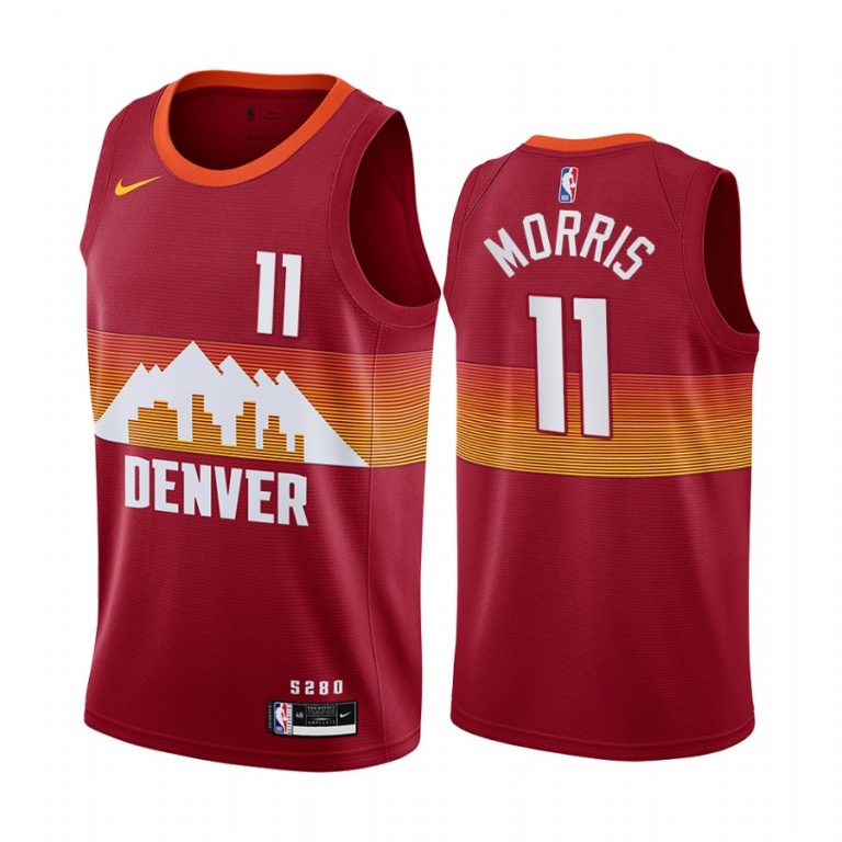 Nike Nuggets 11 Monte Morris Red Youth NBA Swingman 202021 City