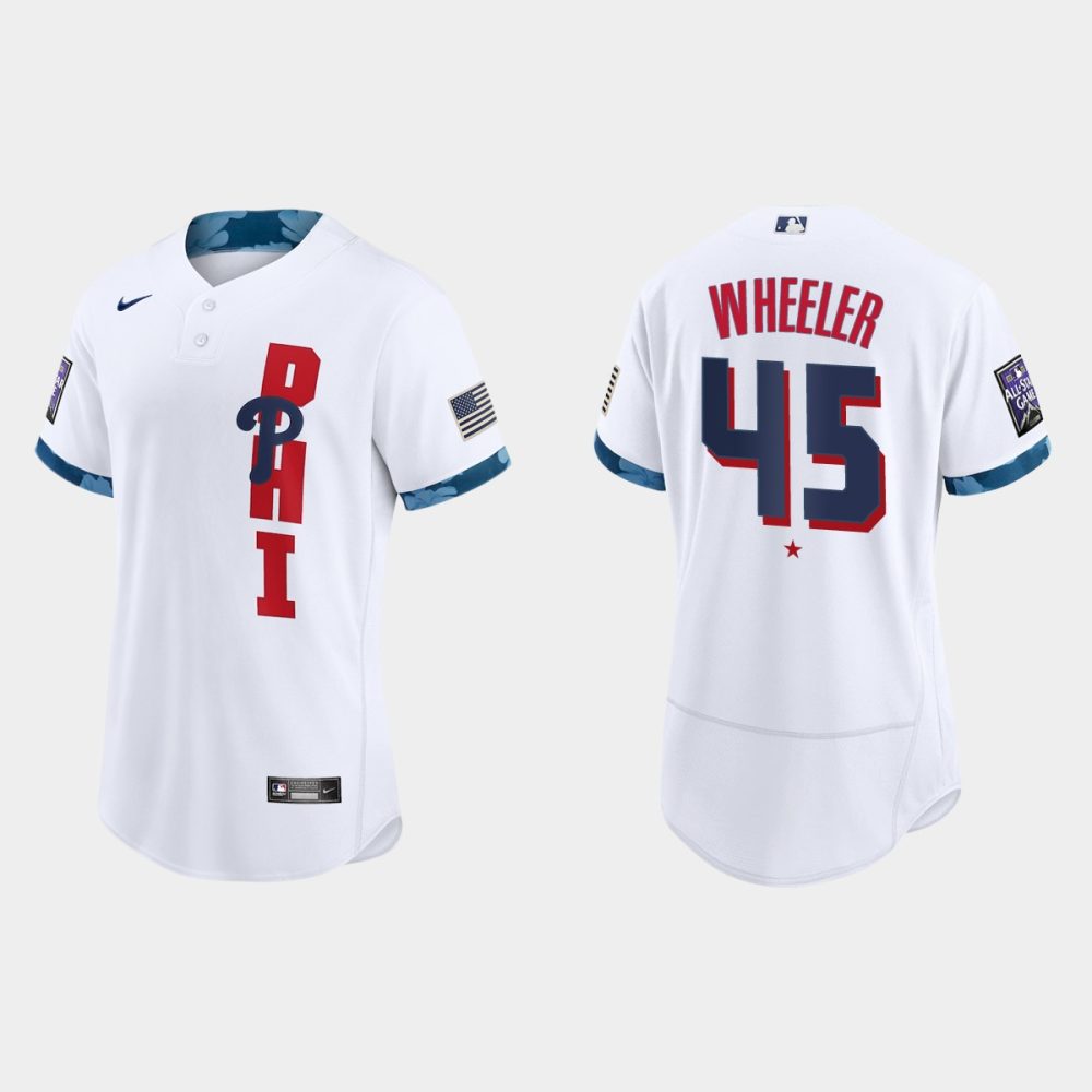 Philadelphia Phillies #45 Zack Wheeler 2021 Mlb All Star Game Authentic ...