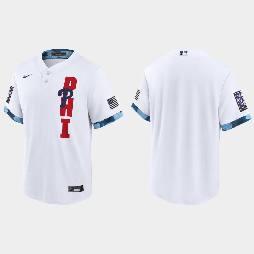 Philadelphia Phillies 2021 Mlb All Star Game Fan’s Version White Jersey ...