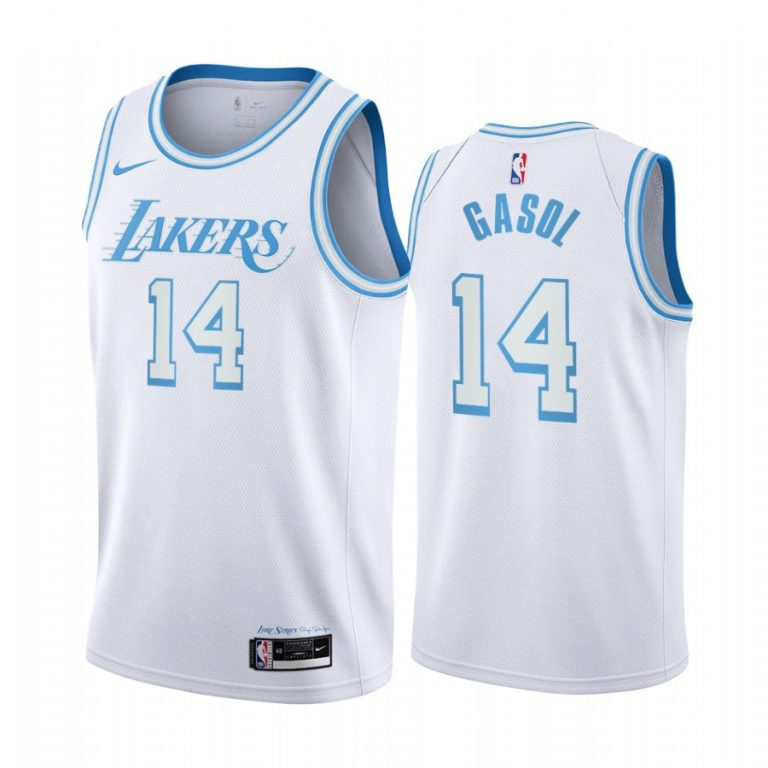 Nike Lakers #14 Marc Gasol White Women’s NBA Swingman 2020-21 City ...