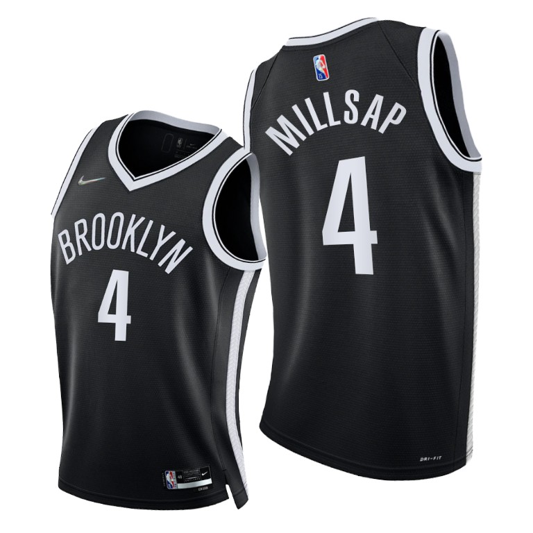 Nike Nets #4 Paul Millsap Women’s 2021-22 75th Diamond Anniversary NBA ...