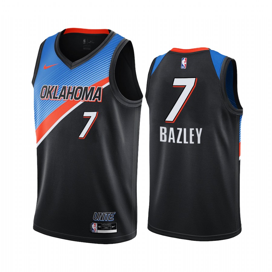 Nike Thunder #7 Darius Bazley Black Women’s NBA Swingman 2020-21 City ...