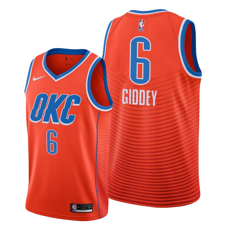 Oklahoma City Thunder #6 Josh Giddey Women’s Orange NBA Swingman ...